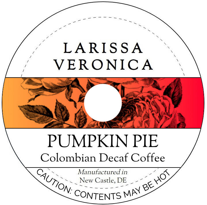 Pumpkin Pie Colombian Decaf Coffee <BR>(Single Serve K-Cup Pods)