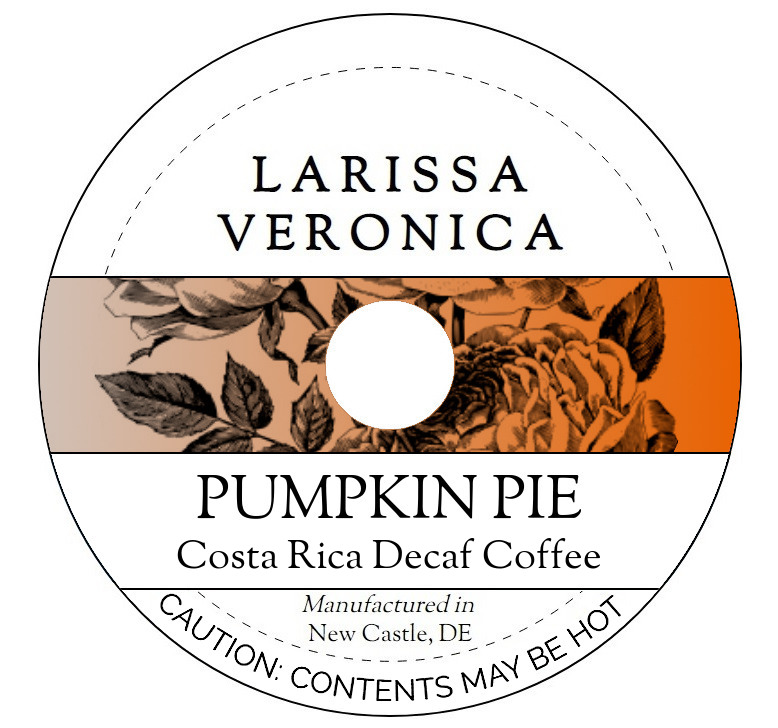 Pumpkin Pie Costa Rica Decaf Coffee <BR>(Single Serve K-Cup Pods)