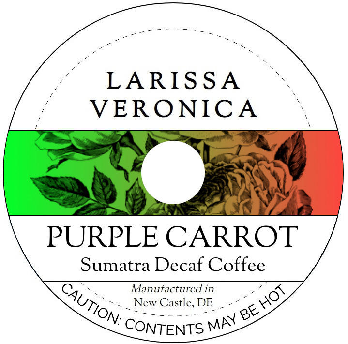 Purple Carrot Sumatra Decaf Coffee <BR>(Single Serve K-Cup Pods)