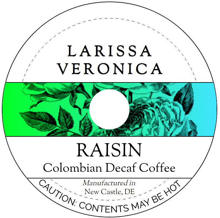 Raisin Colombian Decaf Coffee <BR>(Single Serve K-Cup Pods)