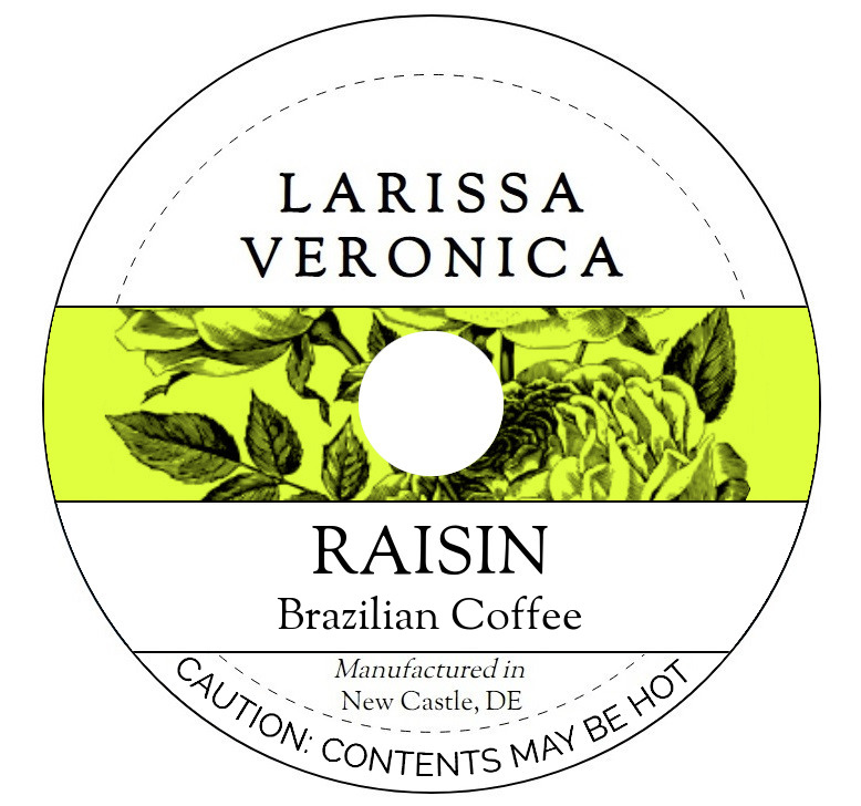 Raisin Brazilian Coffee <BR>(Single Serve K-Cup Pods)