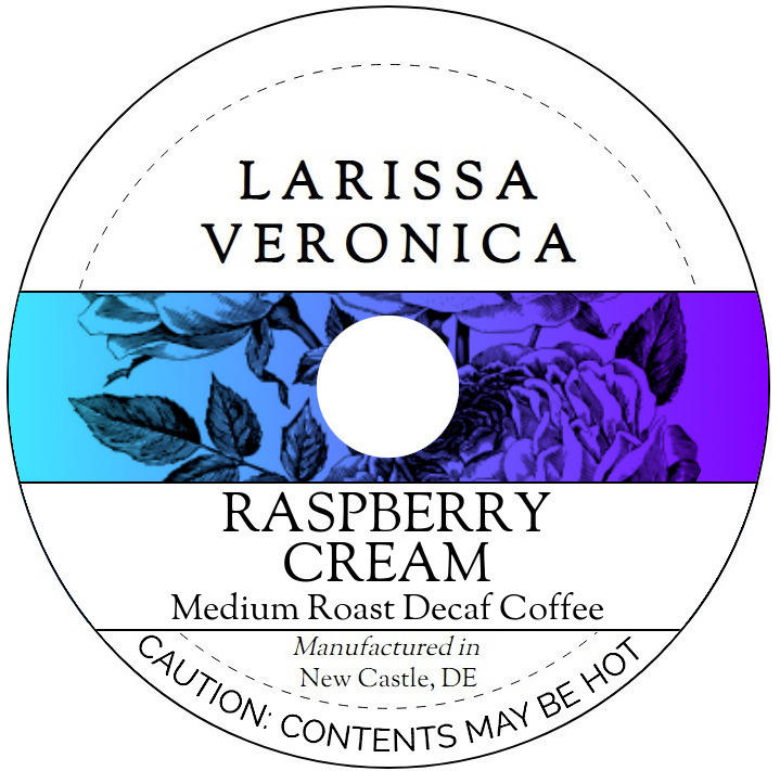Raspberry Cream Medium Roast Decaf Coffee <BR>(Single Serve K-Cup Pods)