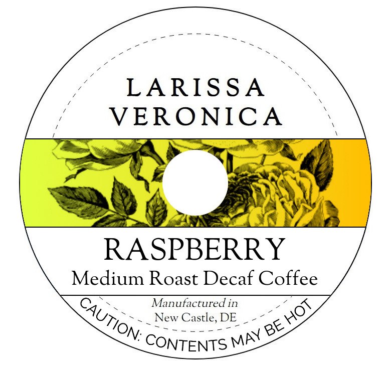 Raspberry Medium Roast Decaf Coffee <BR>(Single Serve K-Cup Pods)