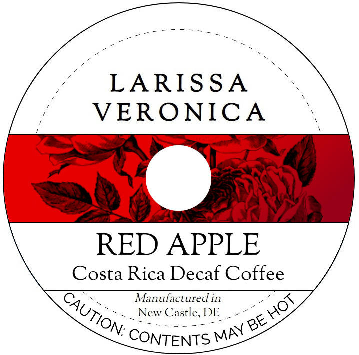 Red Apple Costa Rica Decaf Coffee <BR>(Single Serve K-Cup Pods)