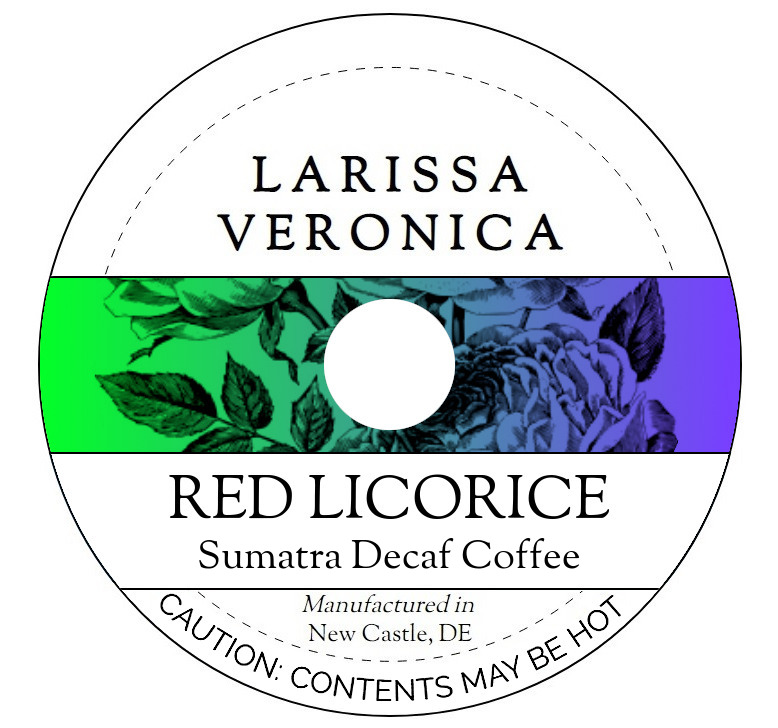 Red Licorice Sumatra Decaf Coffee <BR>(Single Serve K-Cup Pods)