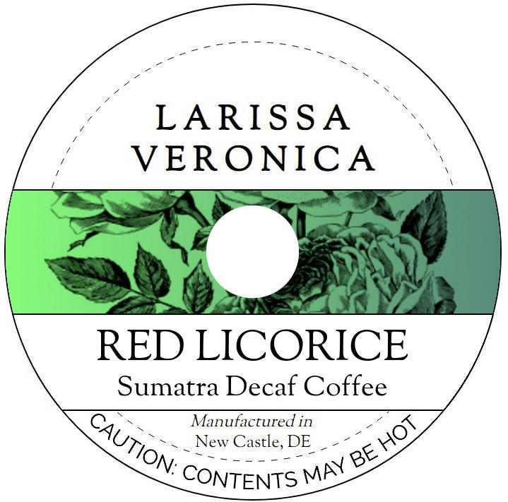 Red Licorice Sumatra Decaf Coffee <BR>(Single Serve K-Cup Pods)