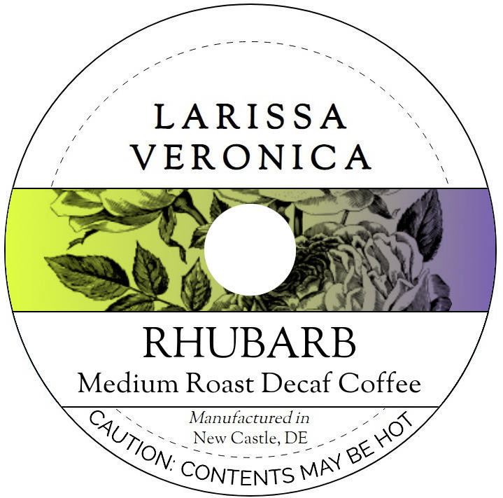 Rhubarb Medium Roast Decaf Coffee <BR>(Single Serve K-Cup Pods)