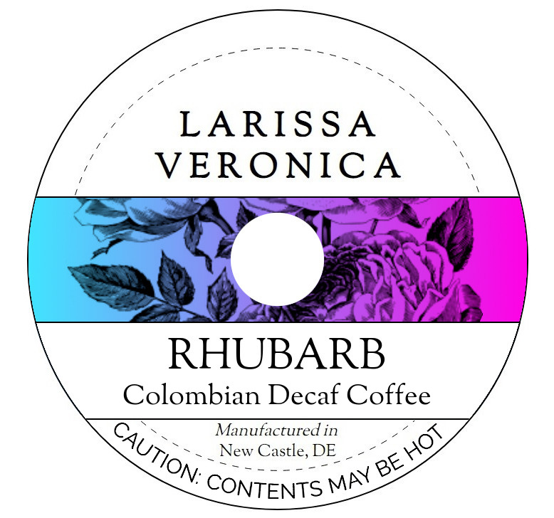 Rhubarb Colombian Decaf Coffee <BR>(Single Serve K-Cup Pods)