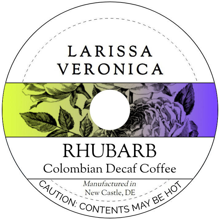 Rhubarb Colombian Decaf Coffee <BR>(Single Serve K-Cup Pods)