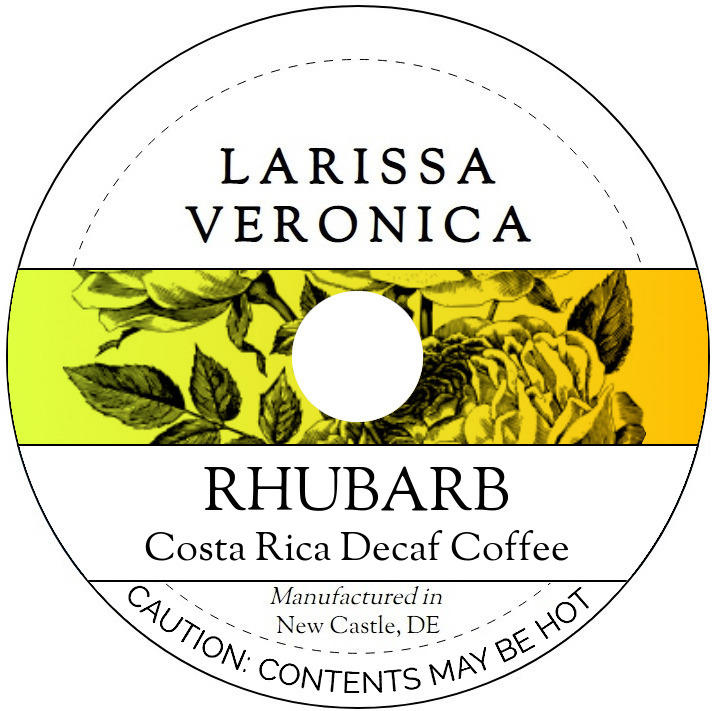 Rhubarb Costa Rica Decaf Coffee <BR>(Single Serve K-Cup Pods)