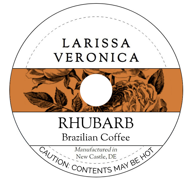 Rhubarb Brazilian Coffee <BR>(Single Serve K-Cup Pods)