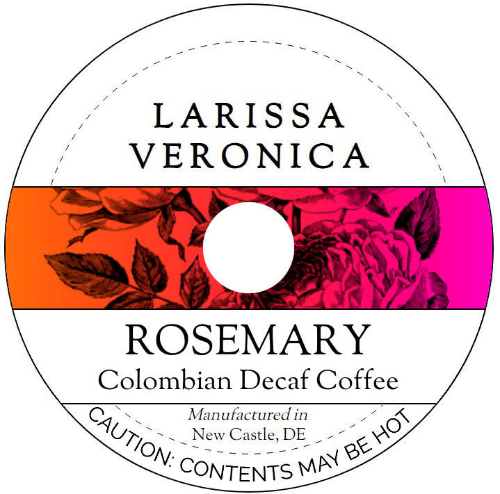 Rosemary Colombian Decaf Coffee <BR>(Single Serve K-Cup Pods)