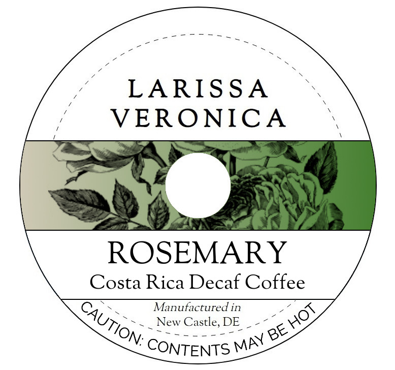 Rosemary Costa Rica Decaf Coffee <BR>(Single Serve K-Cup Pods)