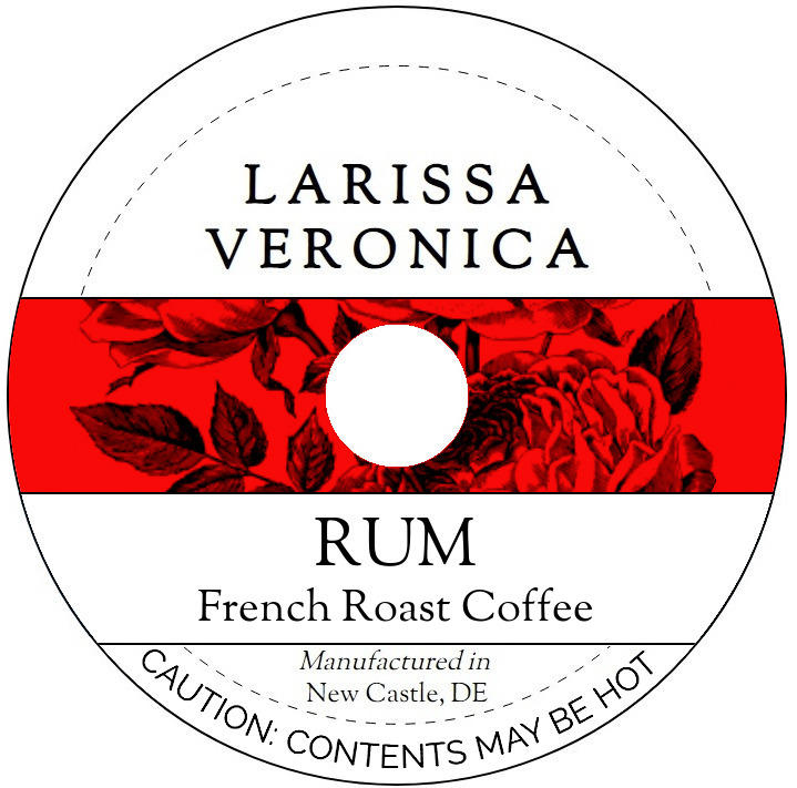Rum French Roast Coffee <BR>(Single Serve K-Cup Pods)