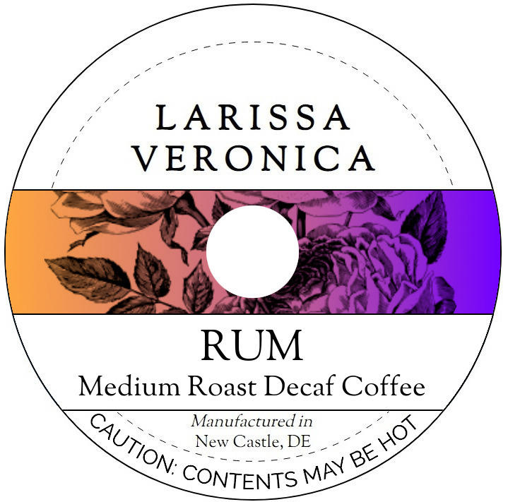 Rum Medium Roast Decaf Coffee <BR>(Single Serve K-Cup Pods)