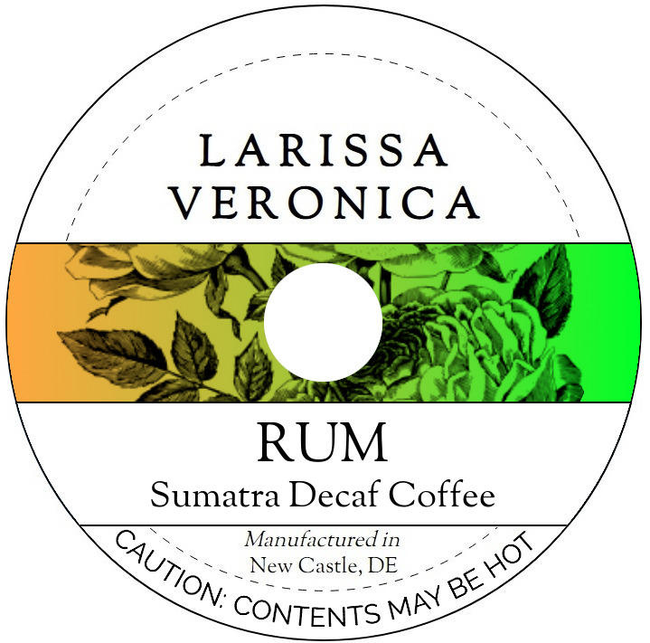 Rum Sumatra Decaf Coffee <BR>(Single Serve K-Cup Pods)