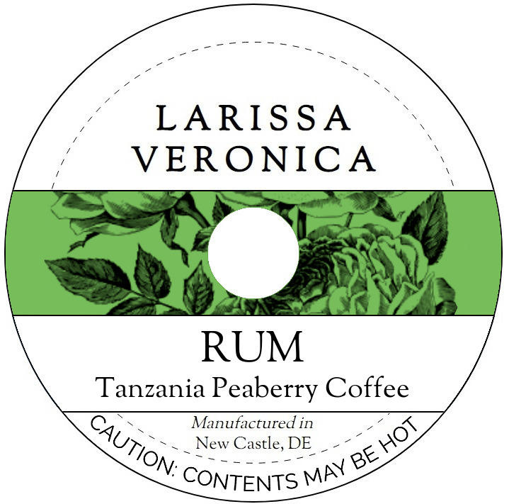 Rum Tanzania Peaberry Coffee <BR>(Single Serve K-Cup Pods)