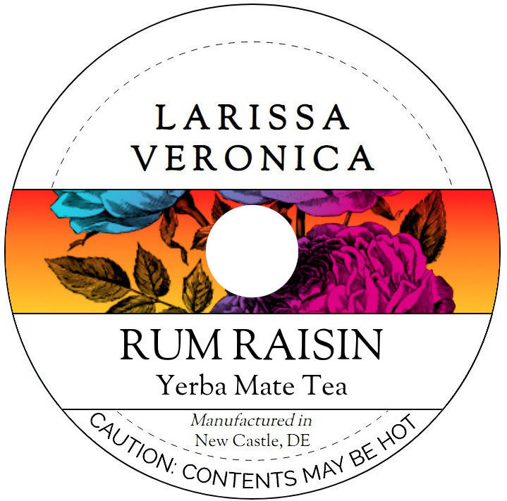 Rum Raisin Yerba Mate Tea <BR>(Single Serve K-Cup Pods)