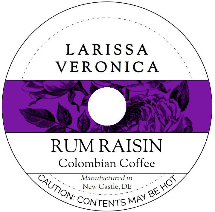 Rum Raisin Colombian Coffee <BR>(Single Serve K-Cup Pods)