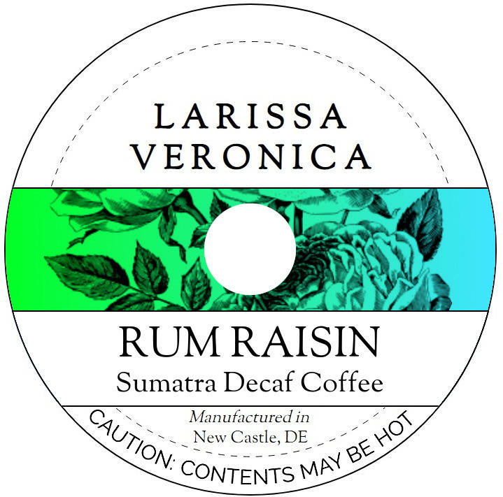 Rum Raisin Sumatra Decaf Coffee <BR>(Single Serve K-Cup Pods)