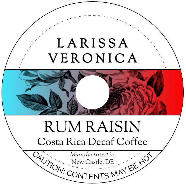 Rum Raisin Costa Rica Decaf Coffee <BR>(Single Serve K-Cup Pods)