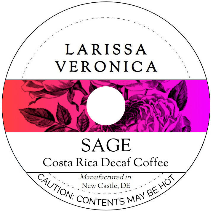 Sage Costa Rica Decaf Coffee <BR>(Single Serve K-Cup Pods)