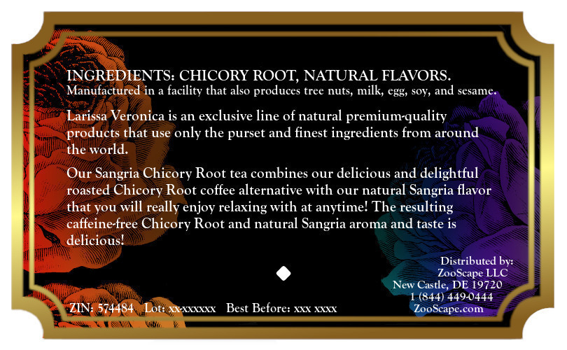 Sangria Chicory Root Tea <BR>(Single Serve K-Cup Pods)