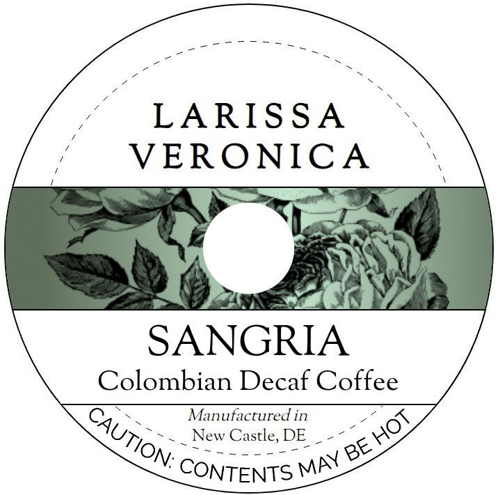 Sangria Colombian Decaf Coffee <BR>(Single Serve K-Cup Pods)