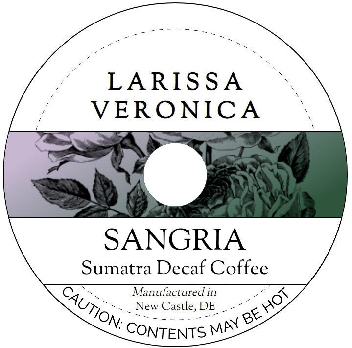 Sangria Sumatra Decaf Coffee <BR>(Single Serve K-Cup Pods)