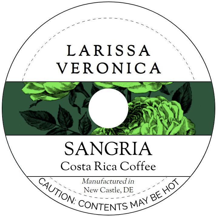 Sangria Costa Rica Coffee <BR>(Single Serve K-Cup Pods)