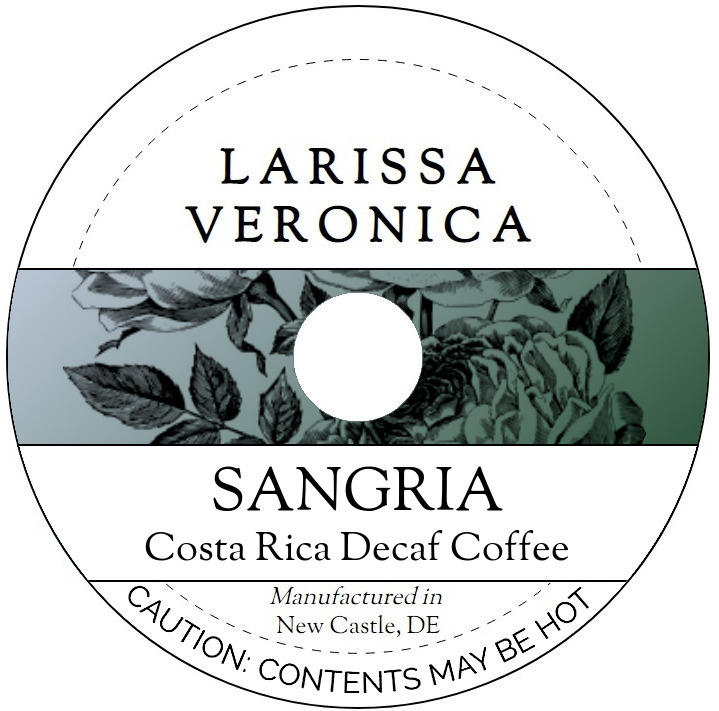 Sangria Costa Rica Decaf Coffee <BR>(Single Serve K-Cup Pods)