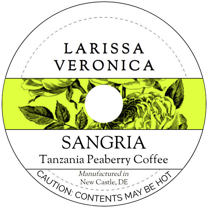 Sangria Tanzania Peaberry Coffee <BR>(Single Serve K-Cup Pods)