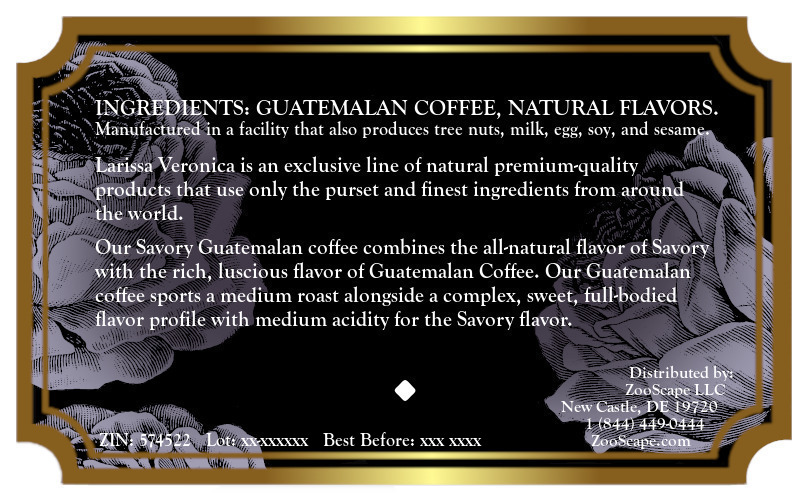 Savory Guatemalan Coffee <BR>(Single Serve K-Cup Pods)