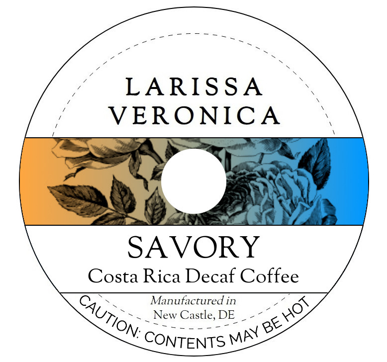 Savory Costa Rica Decaf Coffee <BR>(Single Serve K-Cup Pods)