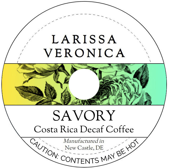 Savory Costa Rica Decaf Coffee <BR>(Single Serve K-Cup Pods)