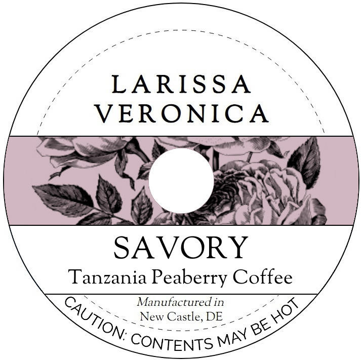 Savory Tanzania Peaberry Coffee <BR>(Single Serve K-Cup Pods)