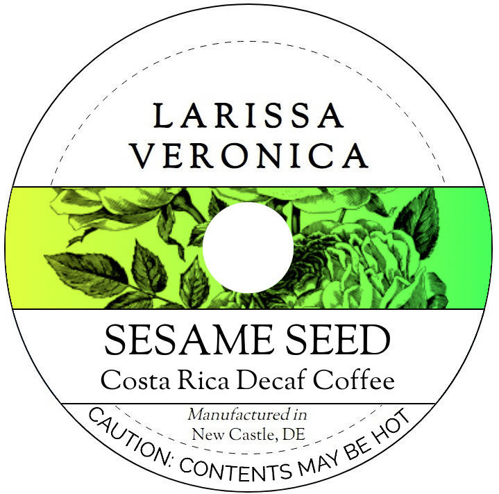 Sesame Seed Costa Rica Decaf Coffee <BR>(Single Serve K-Cup Pods)