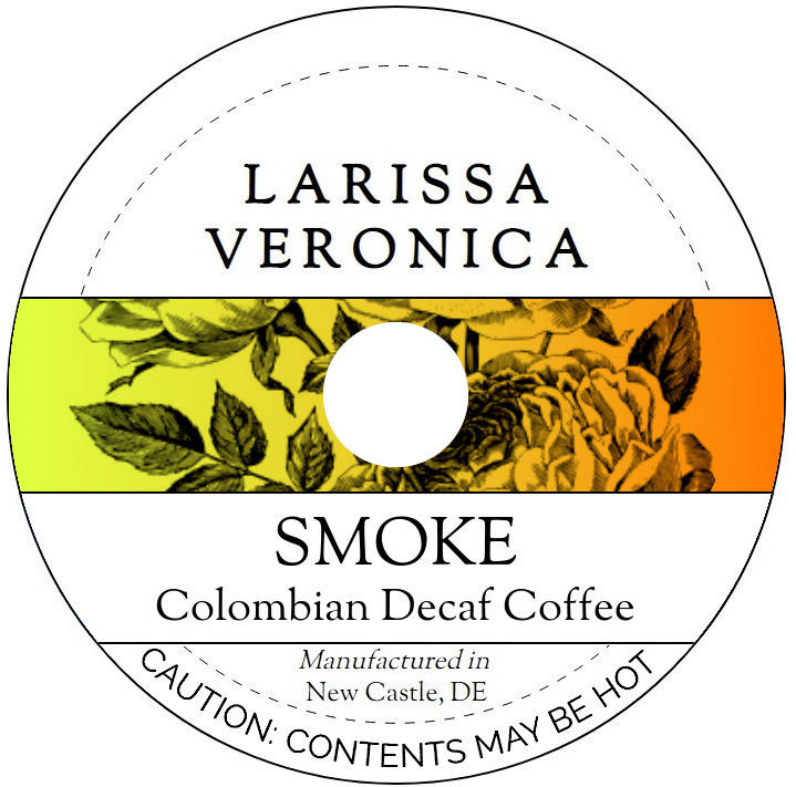 Smoke Colombian Decaf Coffee <BR>(Single Serve K-Cup Pods)