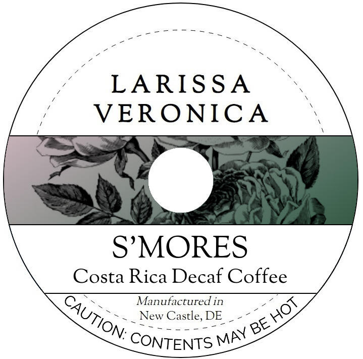 S'mores Costa Rica Decaf Coffee <BR>(Single Serve K-Cup Pods)