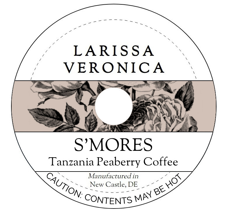 S'mores Tanzania Peaberry Coffee <BR>(Single Serve K-Cup Pods)