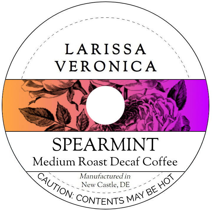 Spearmint Medium Roast Decaf Coffee <BR>(Single Serve K-Cup Pods)