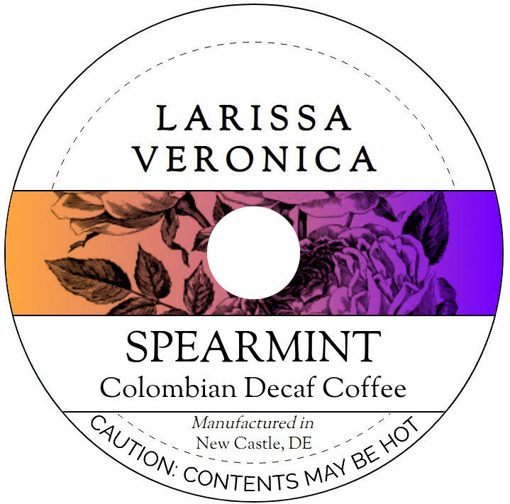 Spearmint Colombian Decaf Coffee <BR>(Single Serve K-Cup Pods)