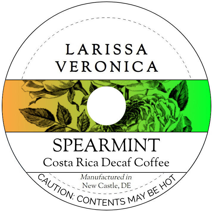 Spearmint Costa Rica Decaf Coffee <BR>(Single Serve K-Cup Pods)