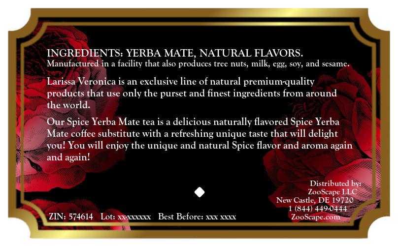 Spice Yerba Mate Tea <BR>(Single Serve K-Cup Pods)