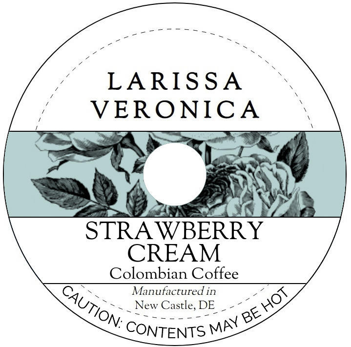 Strawberry Cream Colombian Coffee <BR>(Single Serve K-Cup Pods)