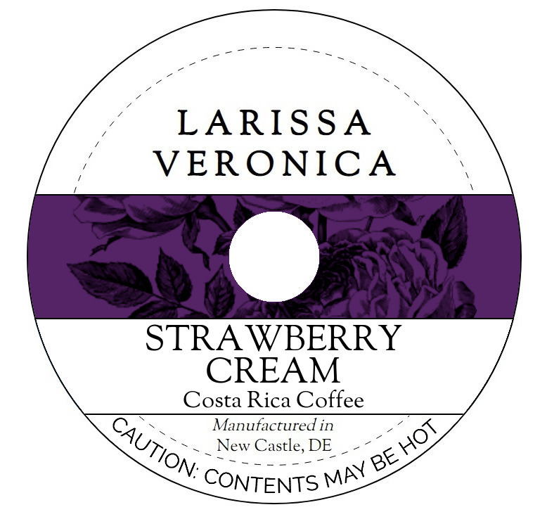 Strawberry Cream Costa Rica Coffee <BR>(Single Serve K-Cup Pods)