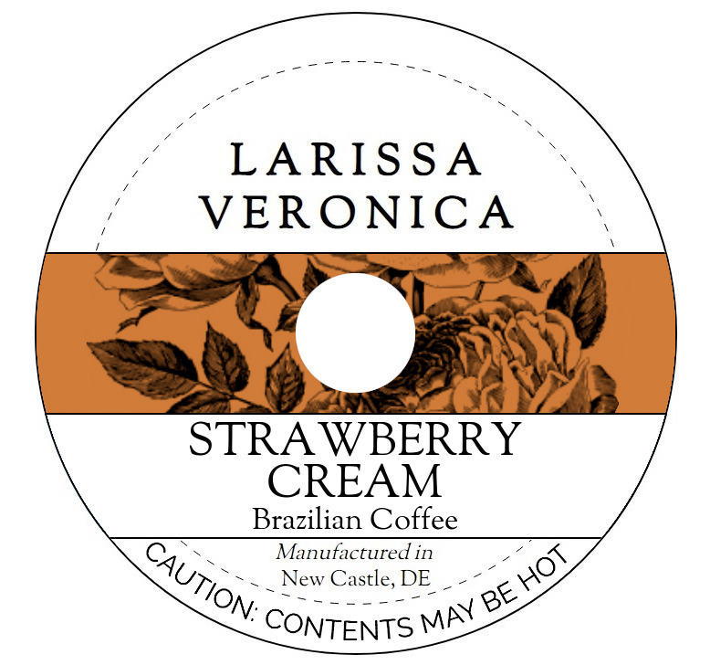 Strawberry Cream Brazilian Coffee <BR>(Single Serve K-Cup Pods)