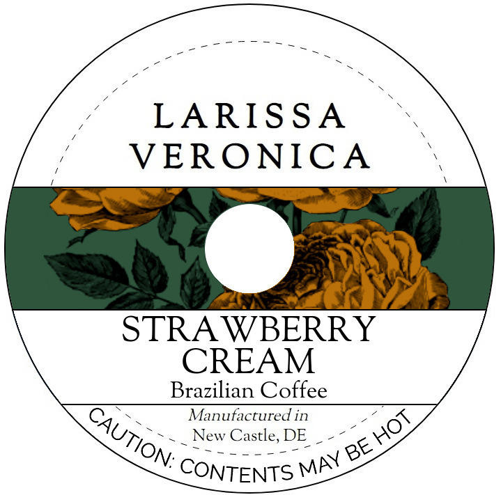 Strawberry Cream Brazilian Coffee <BR>(Single Serve K-Cup Pods)