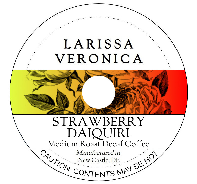 Strawberry Daiquiri Medium Roast Decaf Coffee <BR>(Single Serve K-Cup Pods)