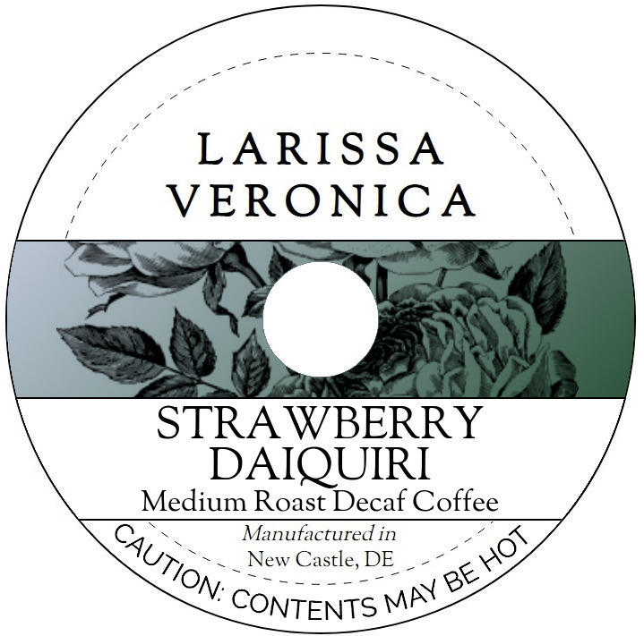 Strawberry Daiquiri Medium Roast Decaf Coffee <BR>(Single Serve K-Cup Pods)